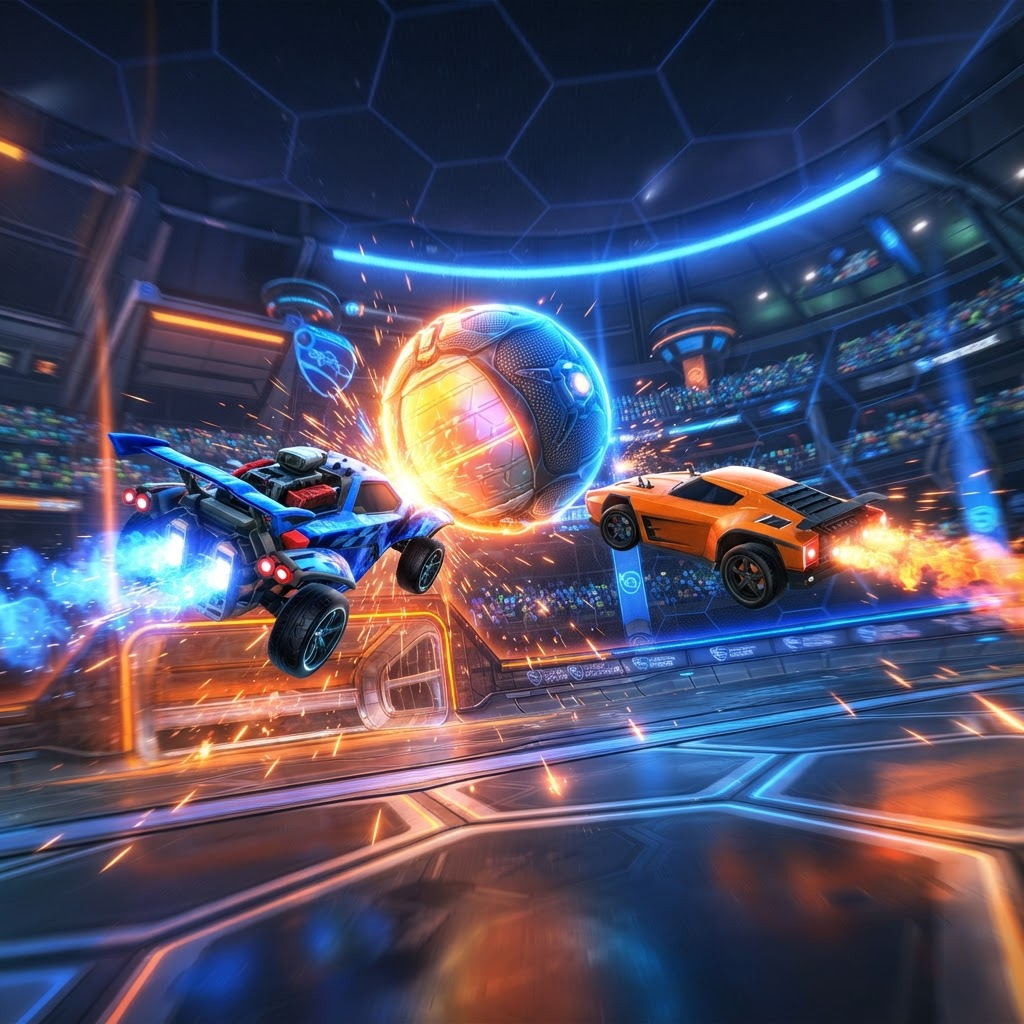 Portada del juego Rocket Soccer Derby
